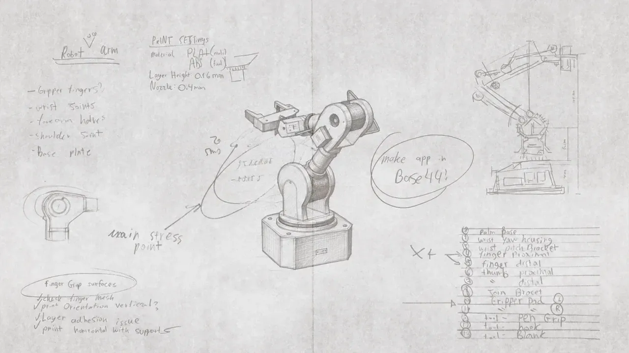 The pencil sketch in the film.