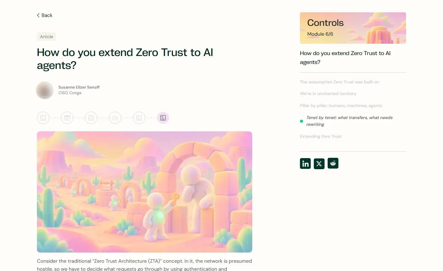 How do you extend Zero Trust to AI agents?, the article on token.security, with this scene at its head.